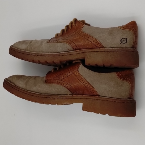 Born Men's Harding Saddle US 9 Oxford Lace Up Suede Leather - Picture 5 of 7